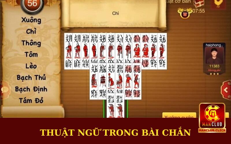 nhung-thuat-ngu-su-dung-trong-bai-chan Kinh Nghiệm Đánh Chắn Đổi Thẻ - Thắng Lớn Từ Manclub